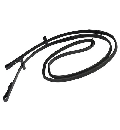 Stubben Slimline Rubber Reins With Hook-Stud Ends