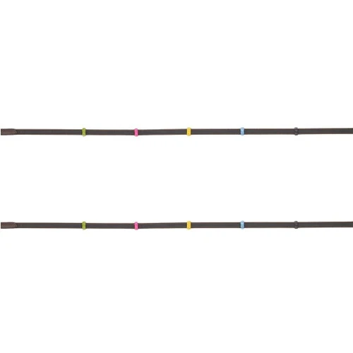 Camelot Rainbow Stop Anti-Slip Reins PONY - Image 2