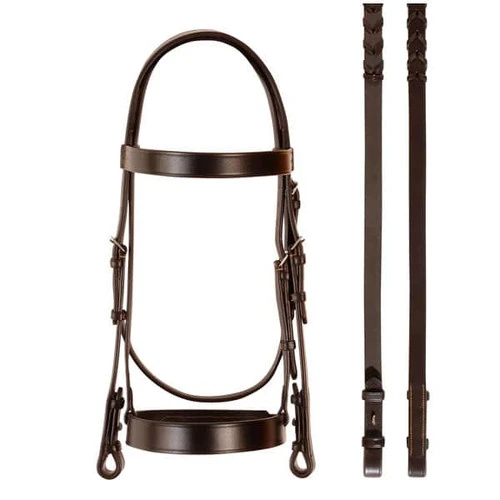 Bobby's English Tack Heavy Duty Flat Hunt Bridle